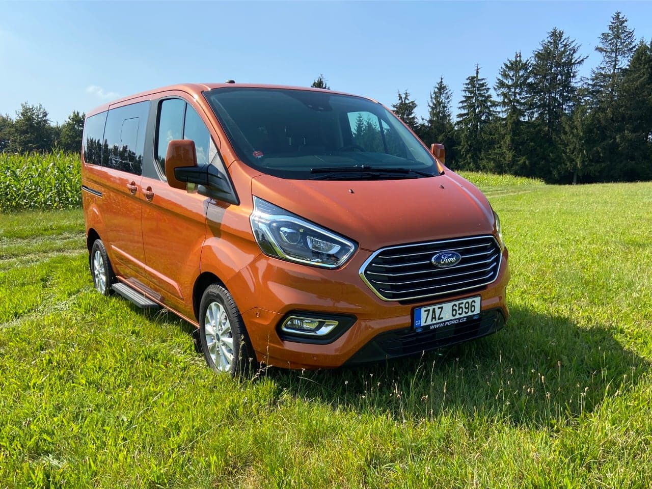Ford Tourneo Custom PHEV (2020), zepředu, test