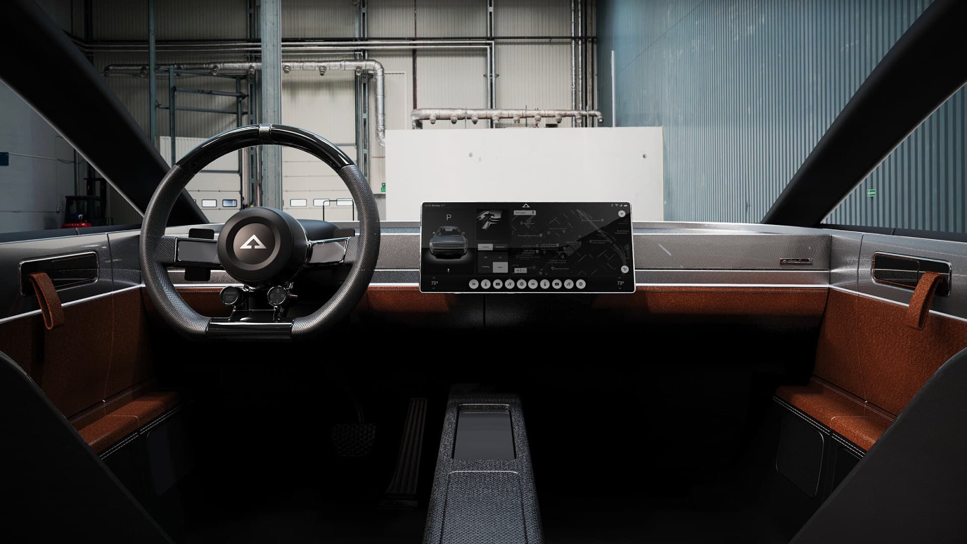 Interiér elektroauta Alpha Ace