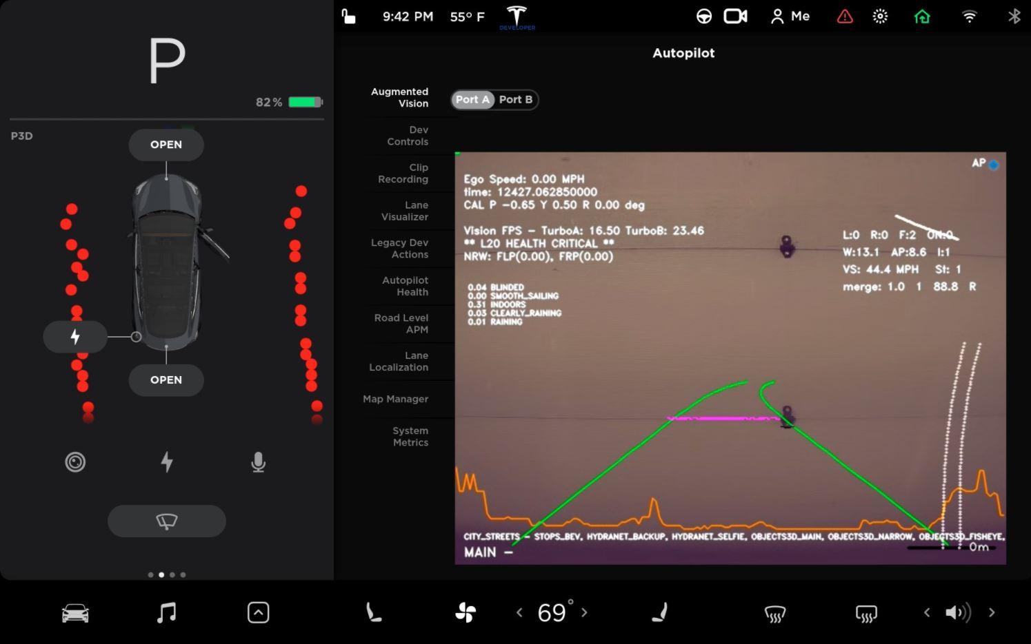 Tesla Autopilot - rozšířená realita