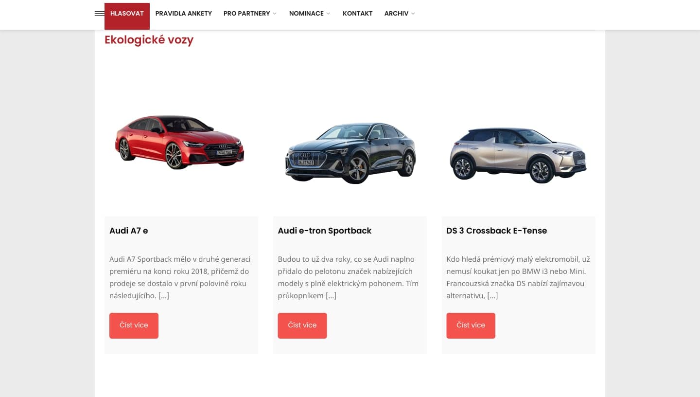 Anketa Fleetový automobil roku 2021 a výběr z ekologických vozů