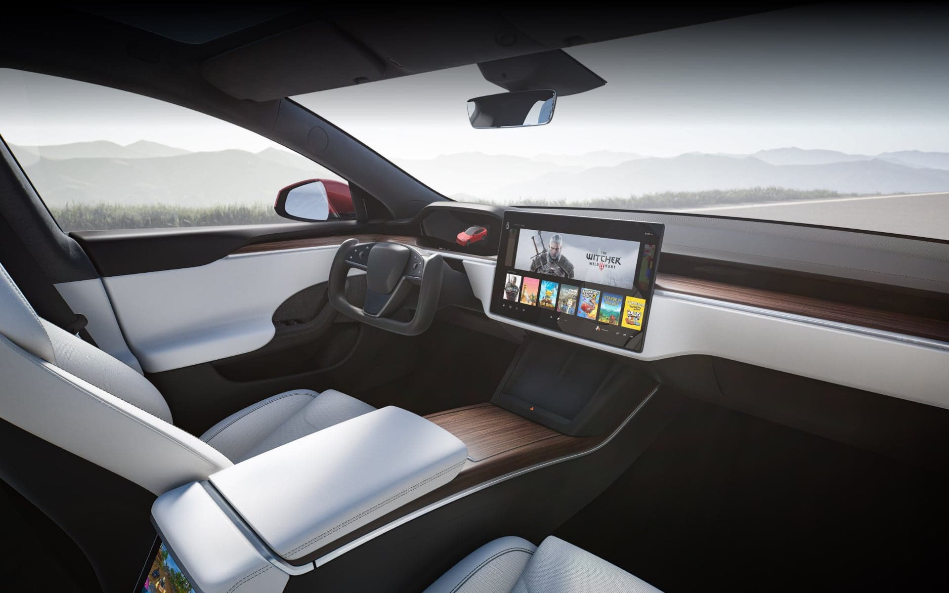 Tesla Model S Plaid 2021, interiér