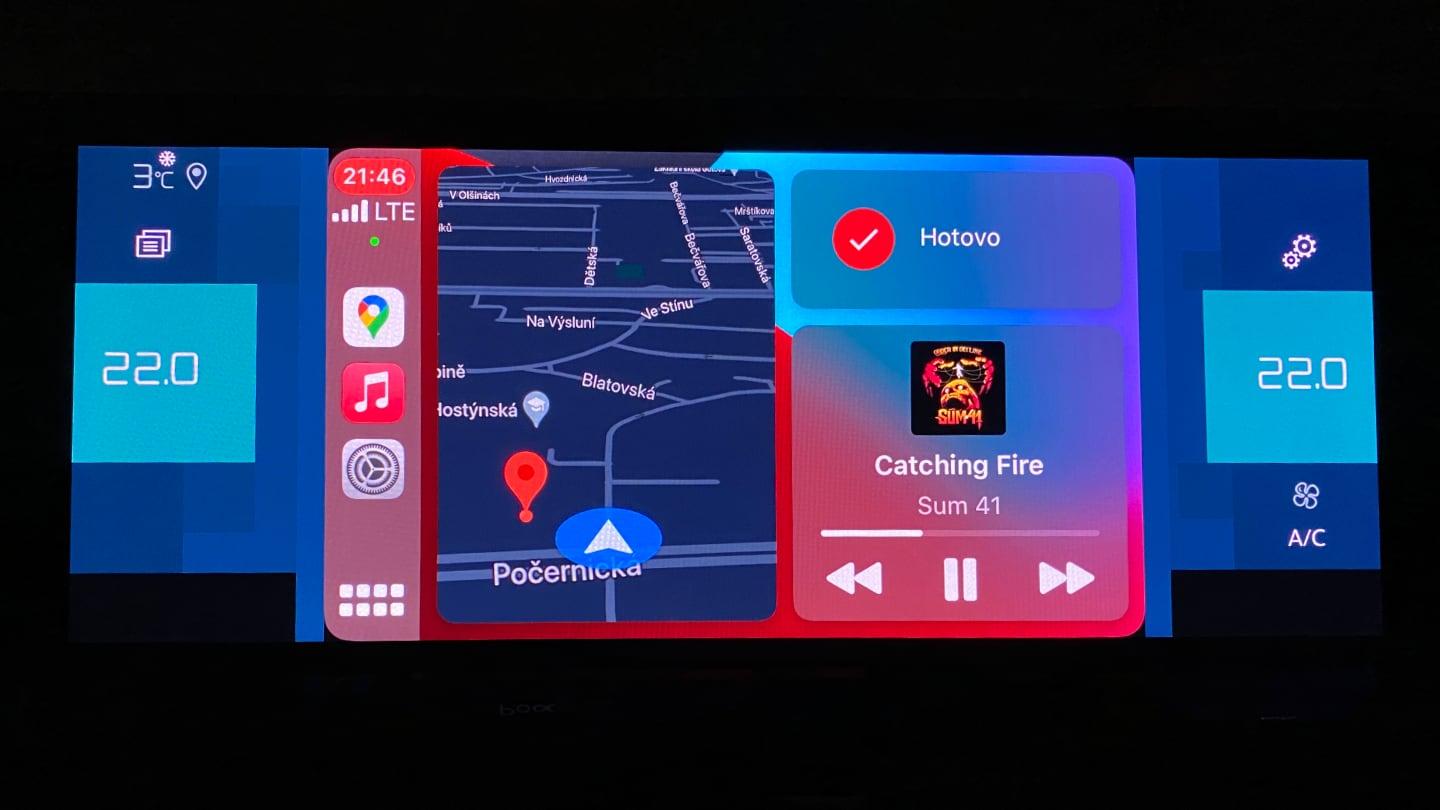 Citroen e-C4 a Apple CarPlay