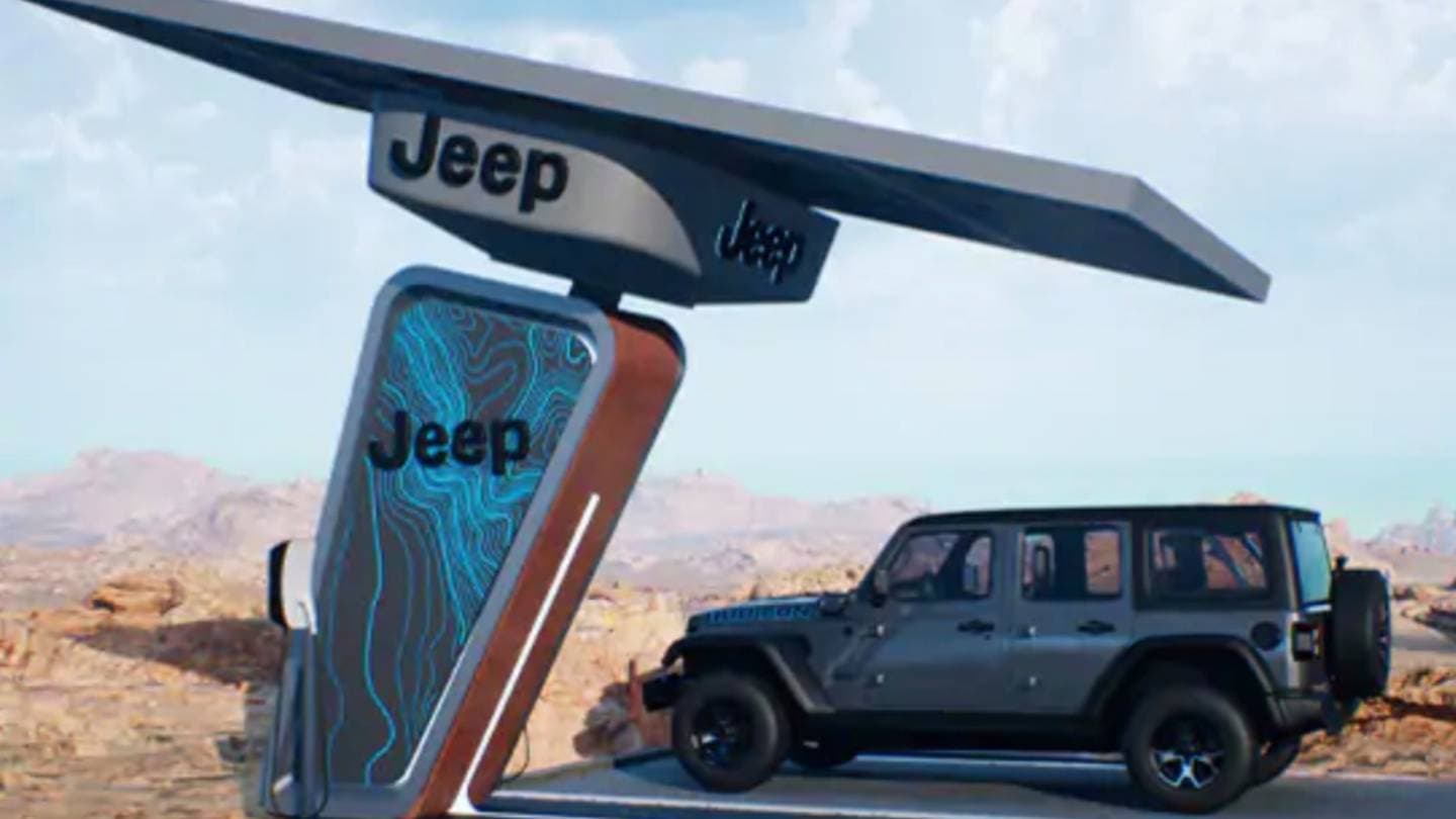 Nabíjecí stanice automobilky Jeep