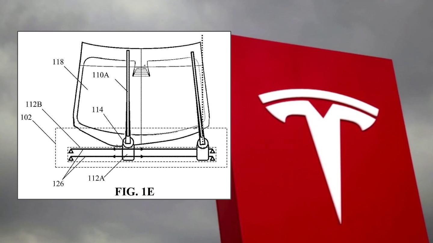 Automobilka Tesla a jejich patent na revoluční stěrač