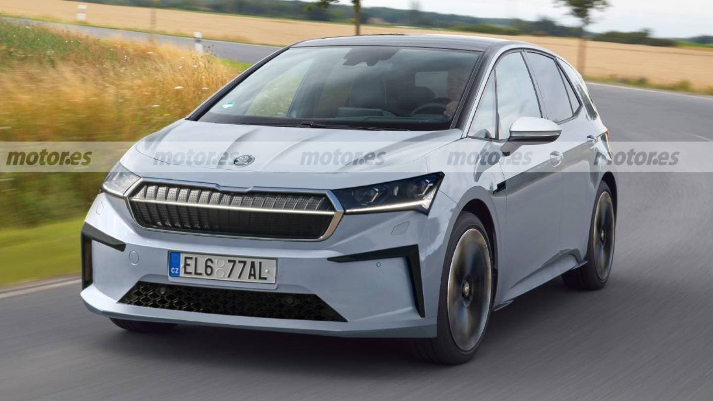 Vizualizace kompaktního elektromobilu z dílny Škoda Auto