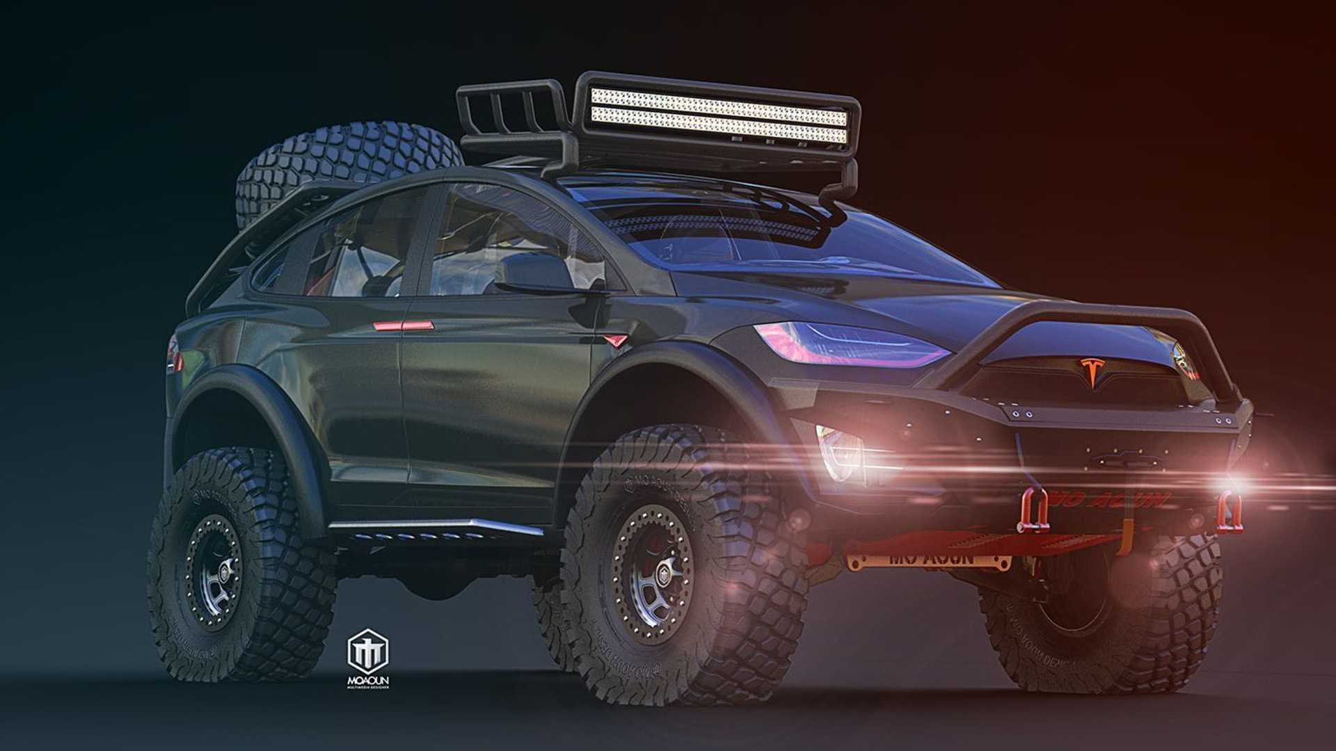 Tesla Model X jakožto offroadový speciál