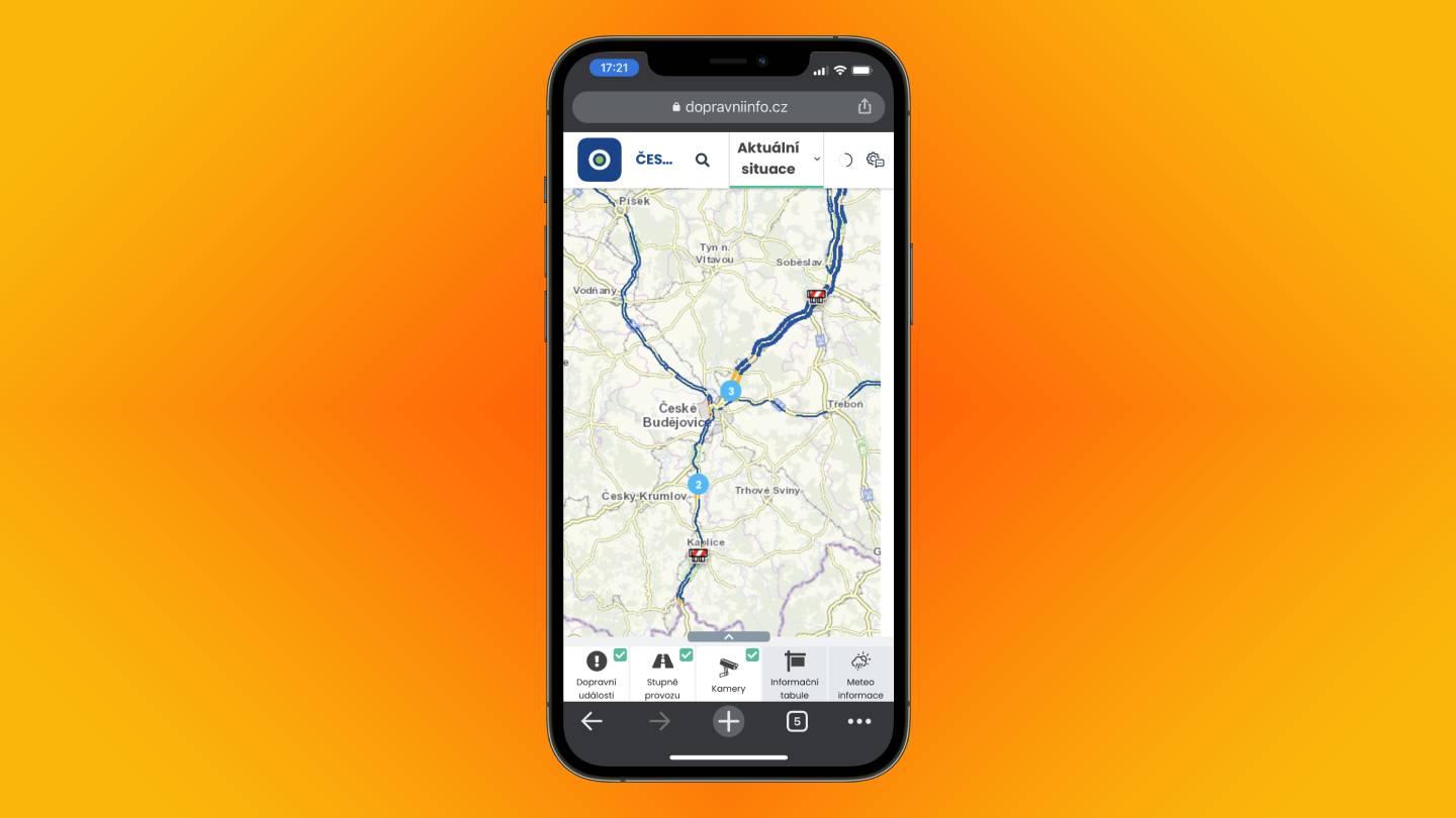 Aplikace Dopravniinfo.cz