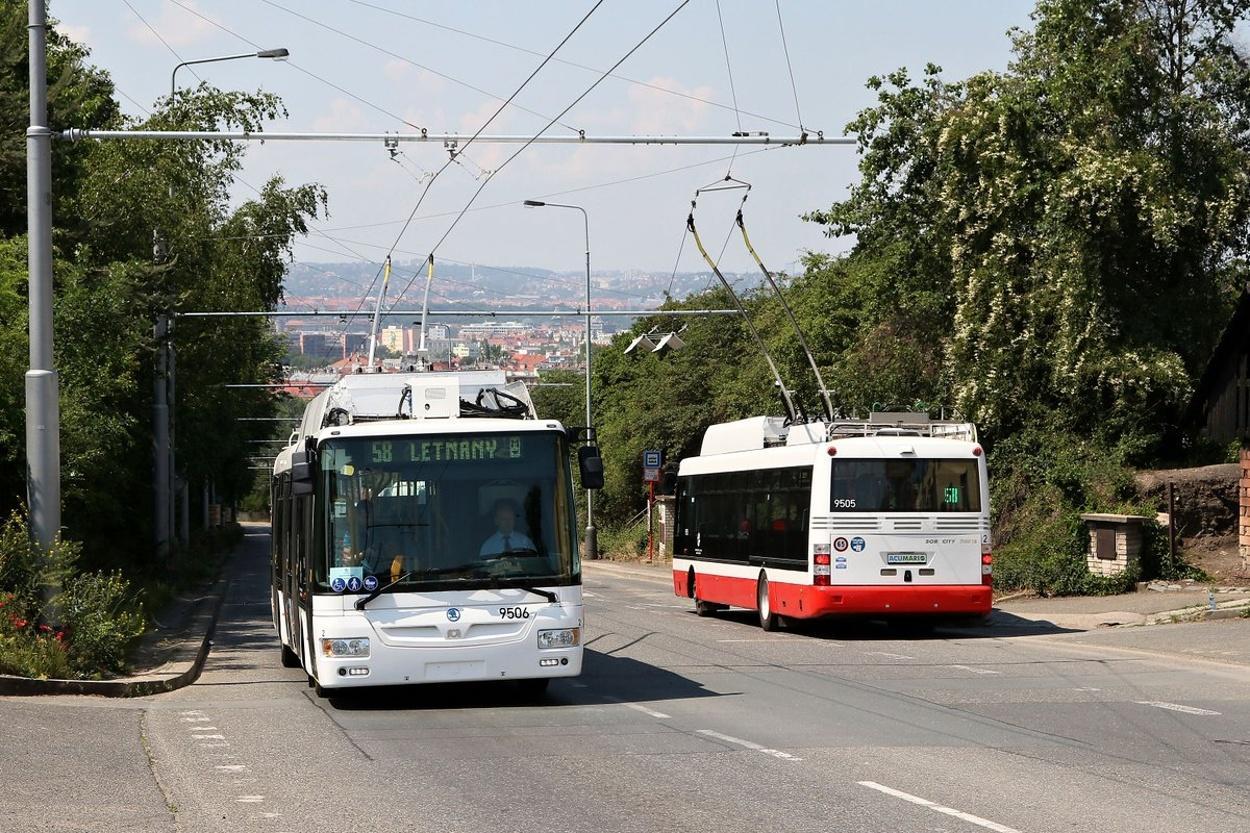 Trolejbusy na baterie v Praze