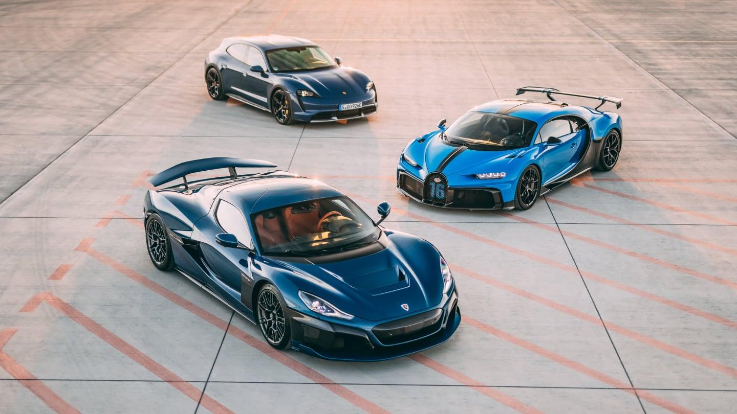 Rimac, Bugatti, Porsche