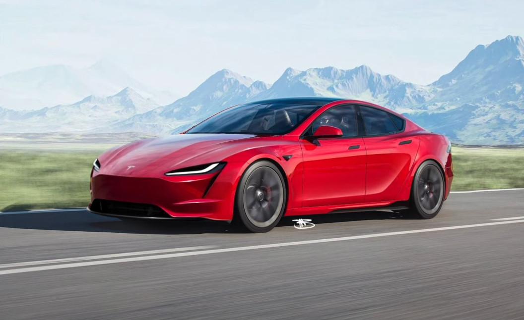 Tesla Model S Plaid s designem Tesly Roadster