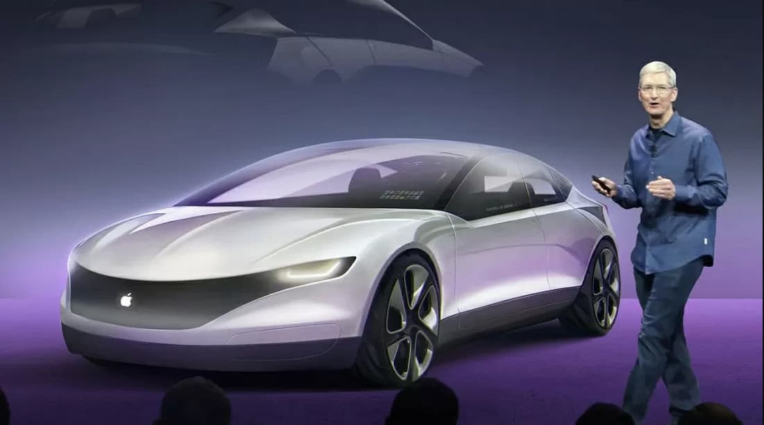 Elektromobil Applu, neoficiální render