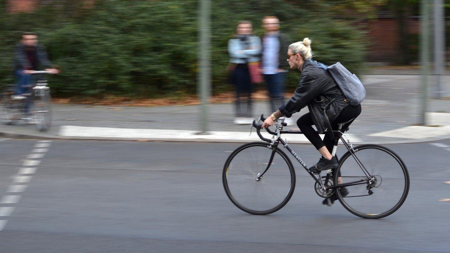 Cyklista na kole