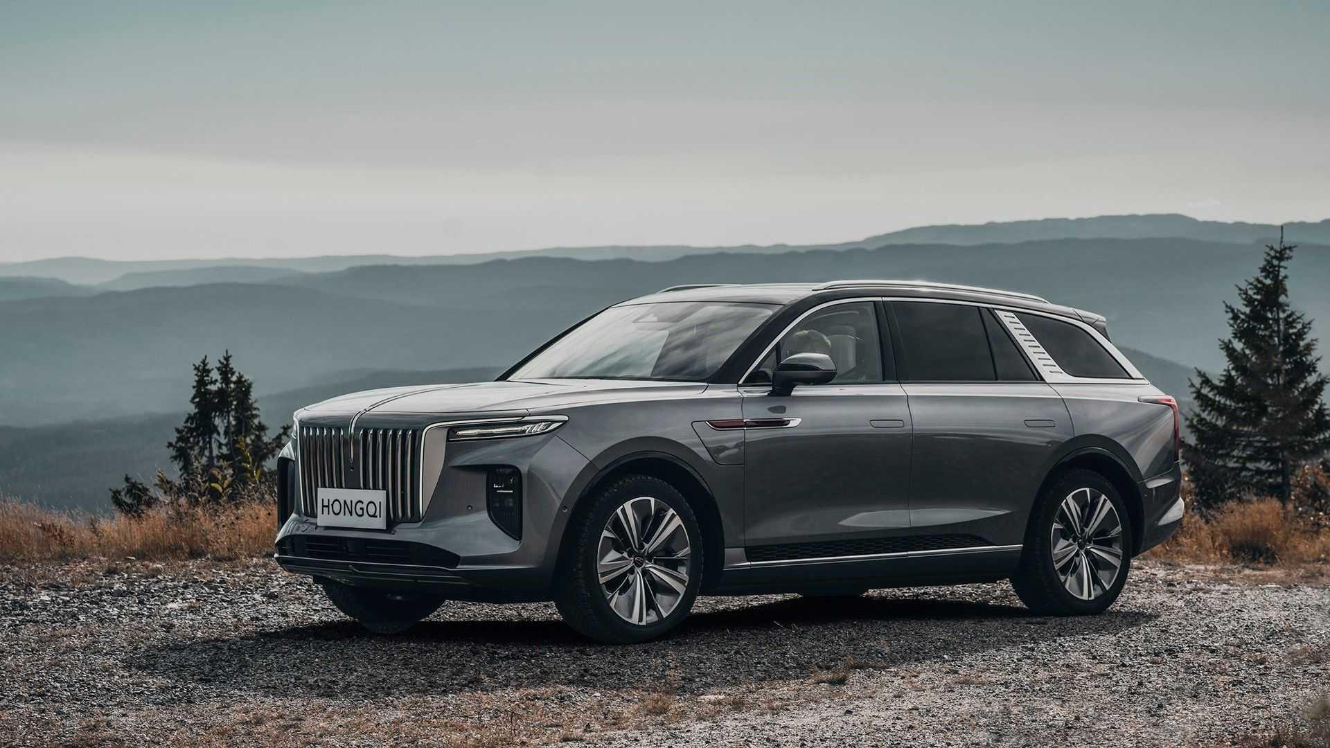 Elektromobil Hongqi E-HS9, boční pohled