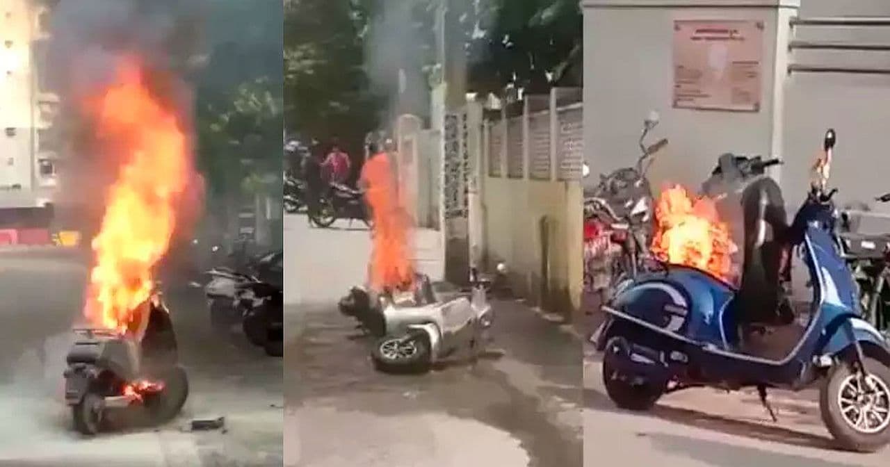 V Indii hoří poslední dobou často elektrické skútry