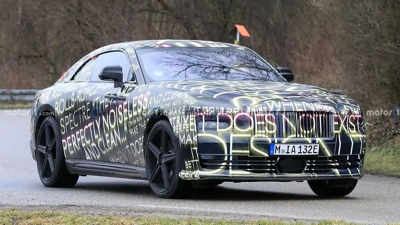 Rolls-Royce Spectre při utajeném testování 