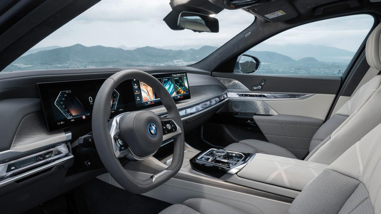 Elektromobil BMW i7 xDrive, interiér