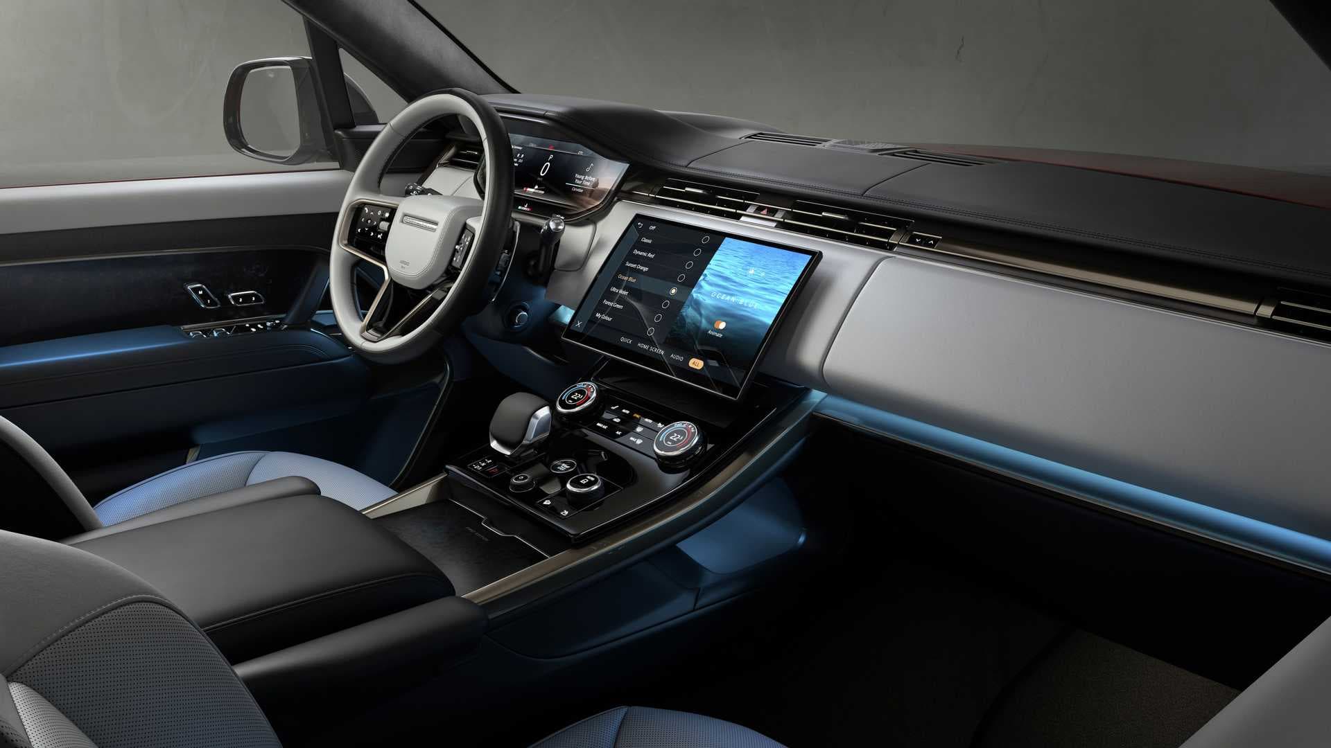 Range Rover Sport plug-in hybrid, interiér