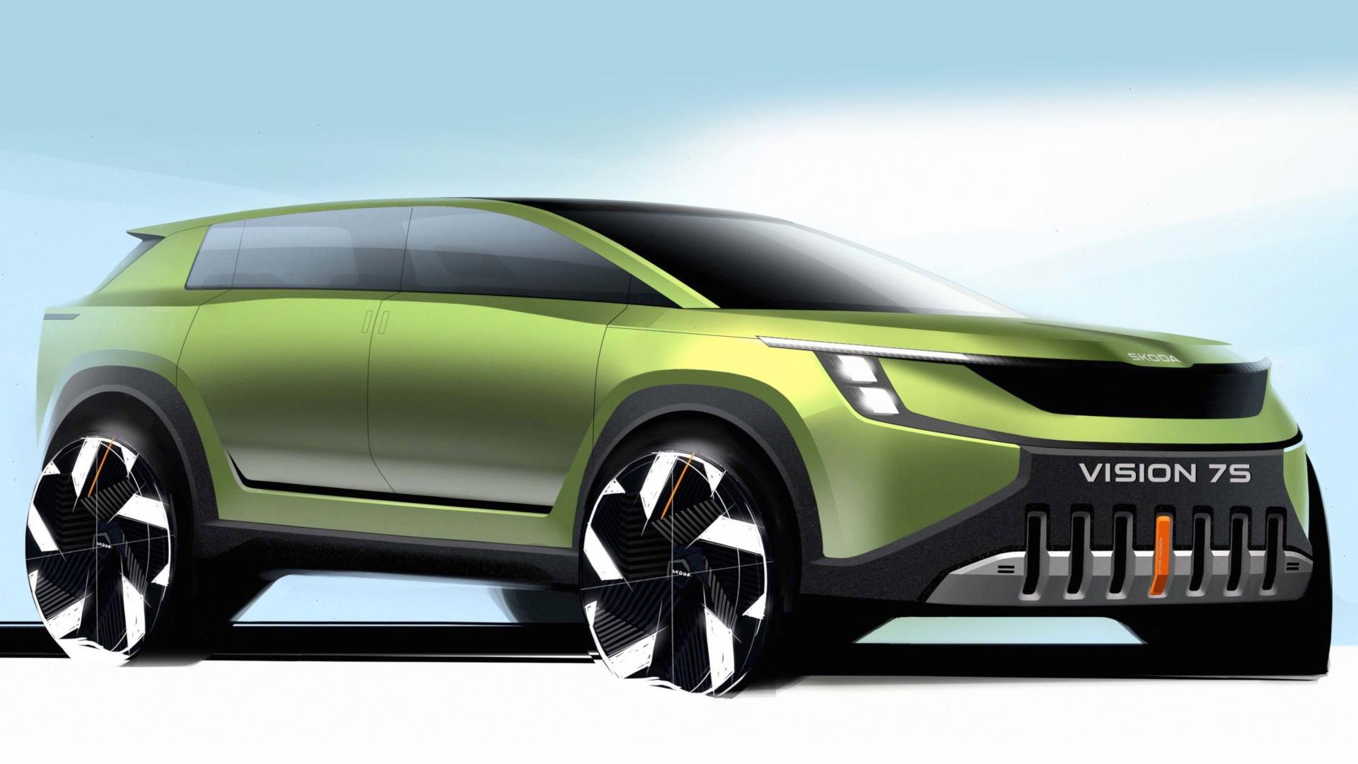 Škoda Vision 7S dostává reálnější obrysy. Sedmimístné SUV se ukázalo na prvních snímcích!