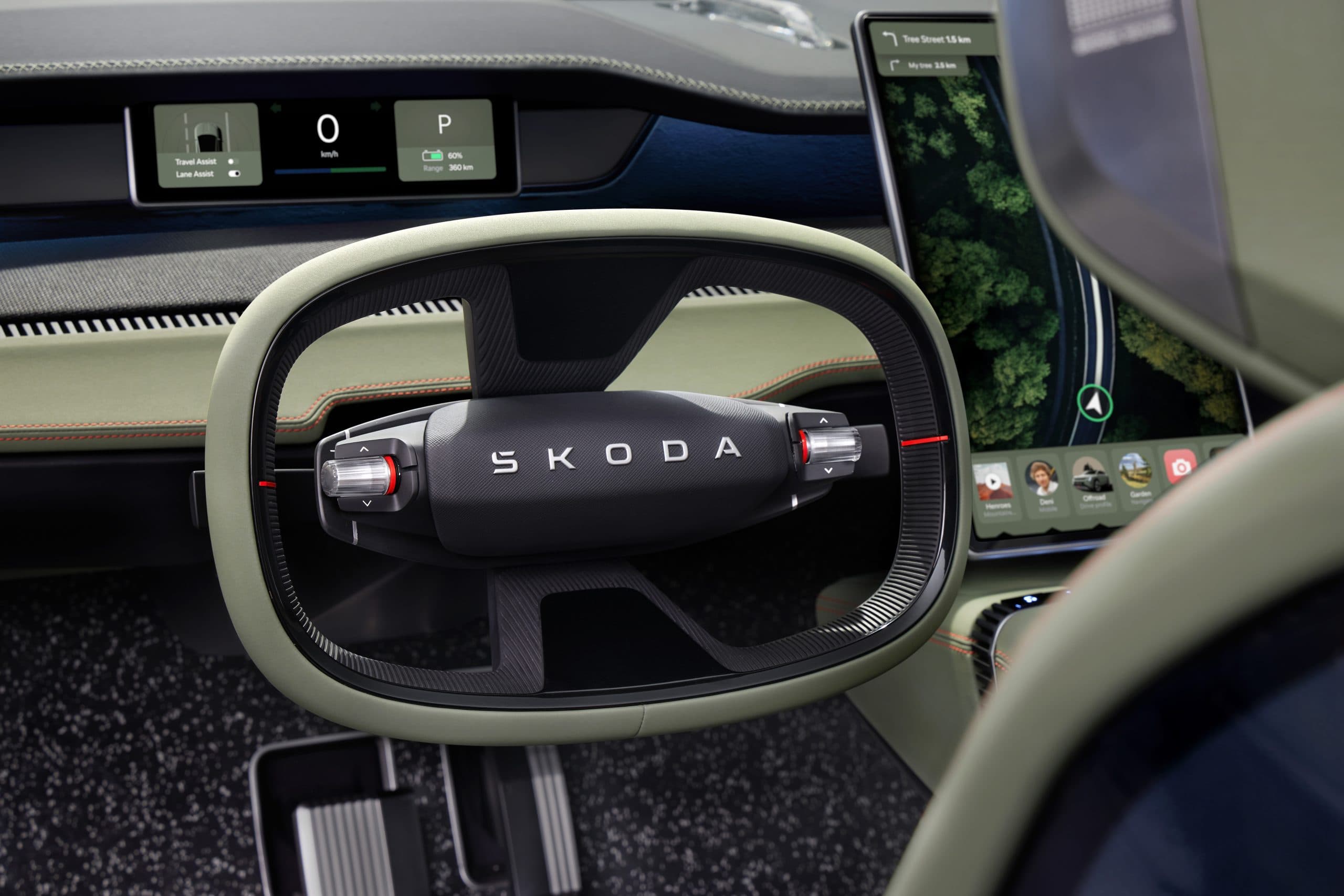 Volant u nového Vision 7S od Škody Auto