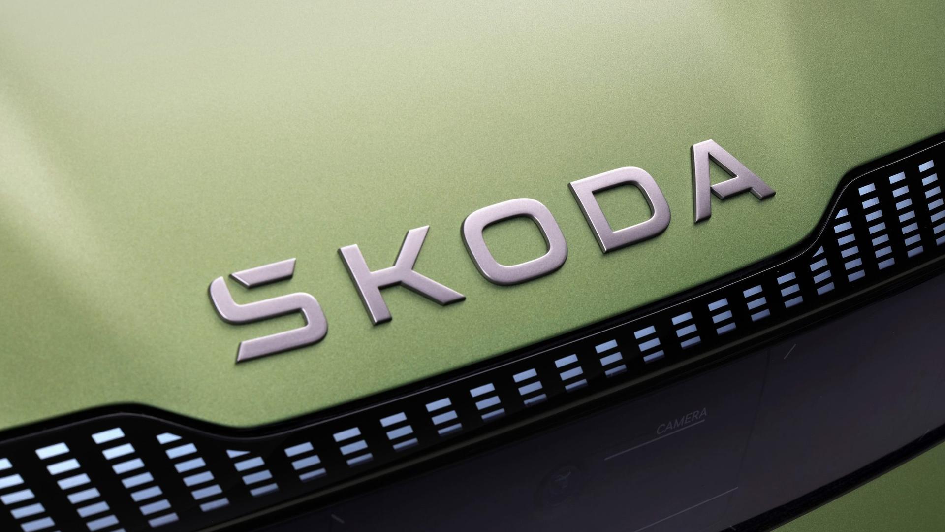 Škoda Vision 7S a nové logo