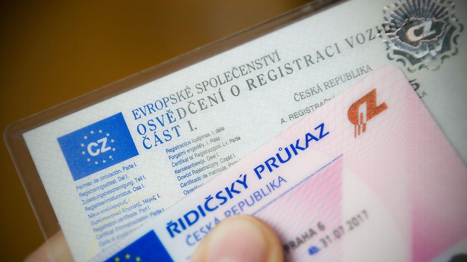 Registr vozidel, osvedceni o registraci vozidel