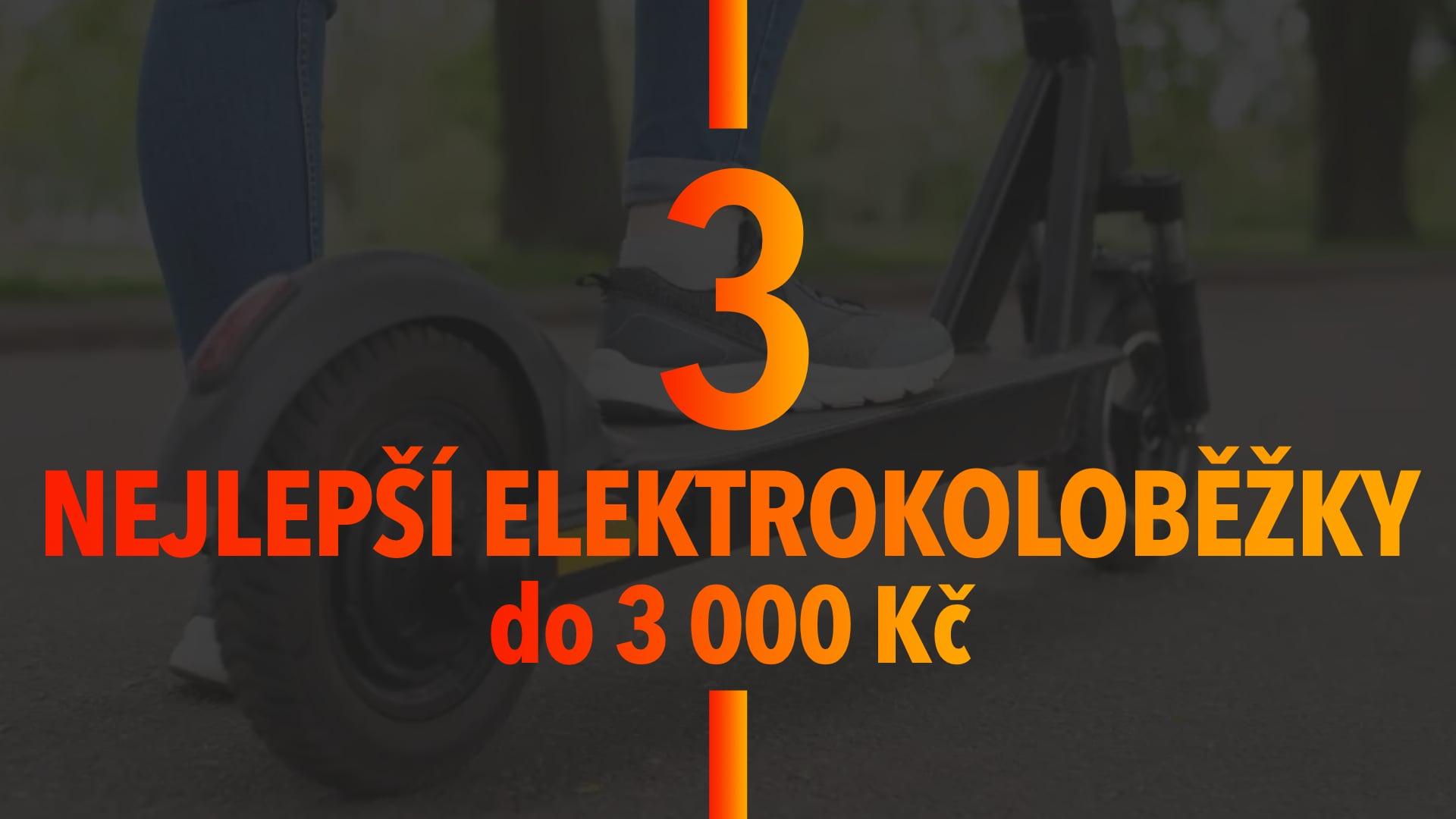 Vybrali jsme 3 nejlepší elektrokoloběžky s cenou do 3 000 Kč