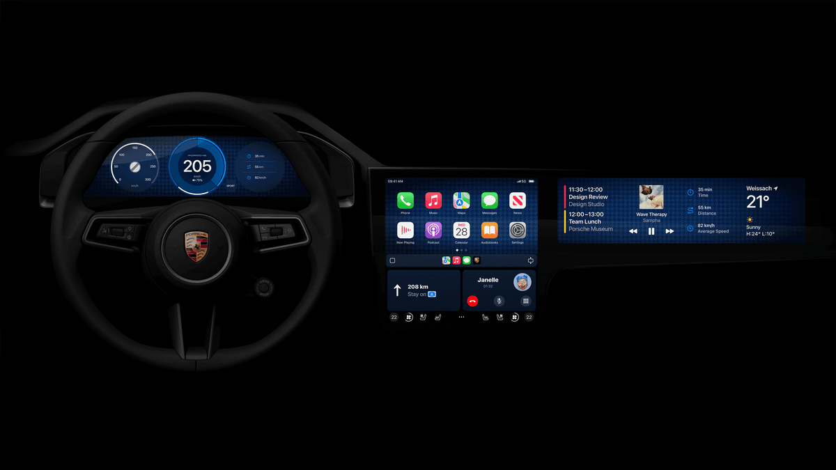 Nová generace Apple CarPlay ve voze Porsche