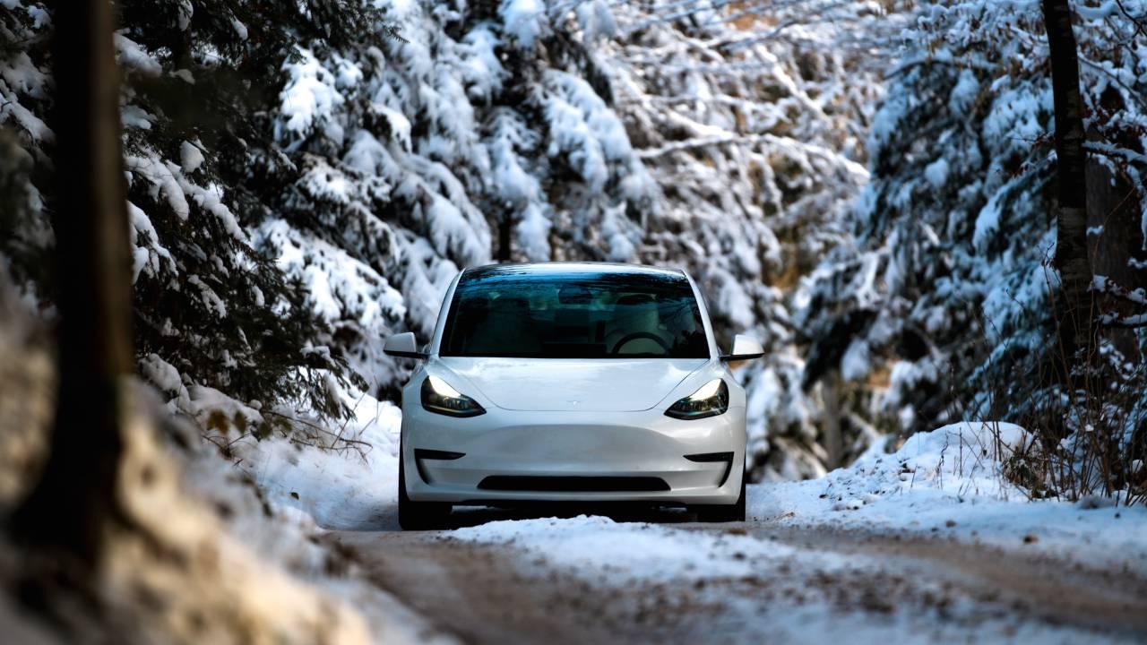 Tesla Model 3, zima