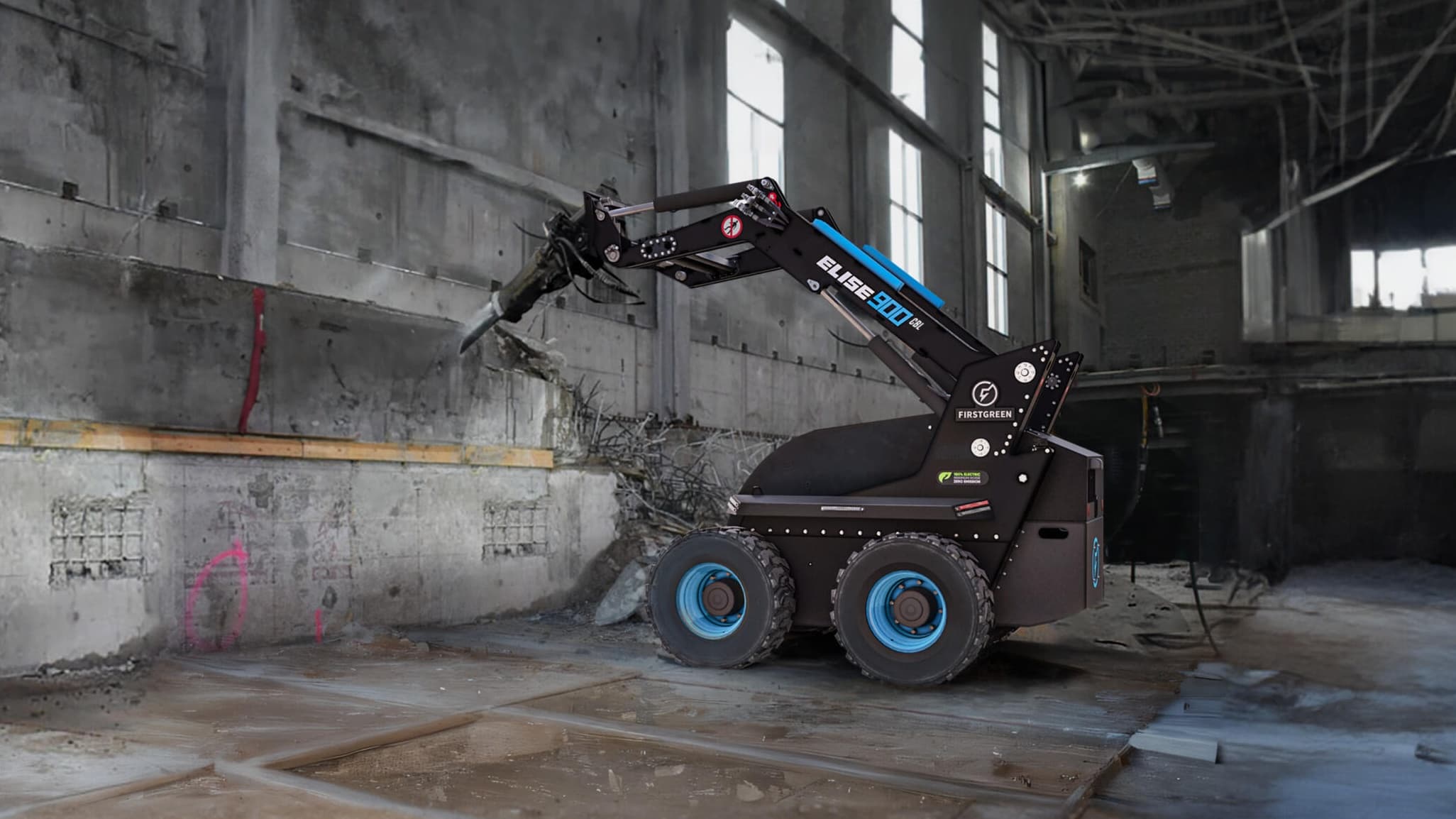 Dálkově ovládaný nakladač Elise CBL | foto: Firstgreen Industries