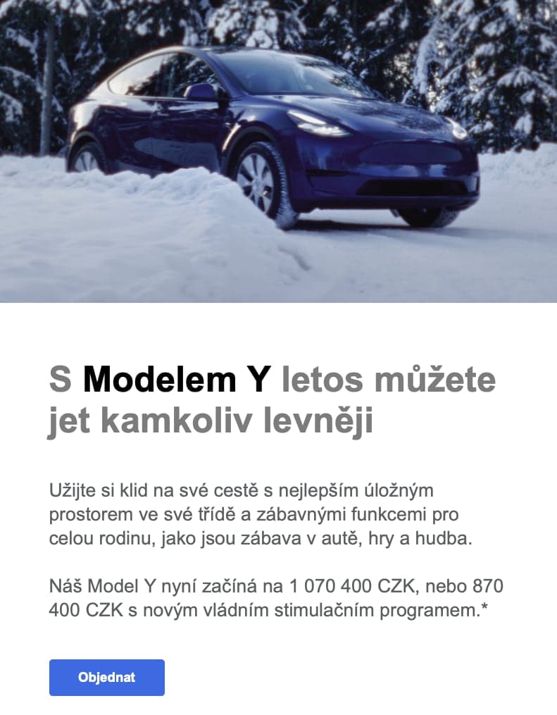 Tesla Model Y za nejnižší možnou cenu