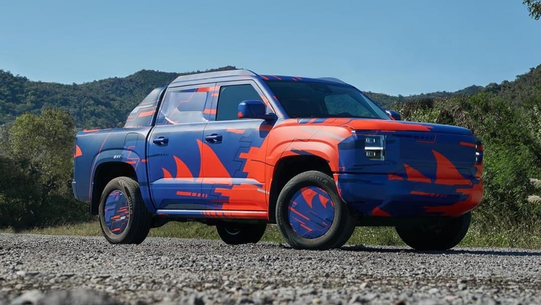 Připravovaný pick-up BYD s kamuflážním zbarvením | foto: CnEVPost