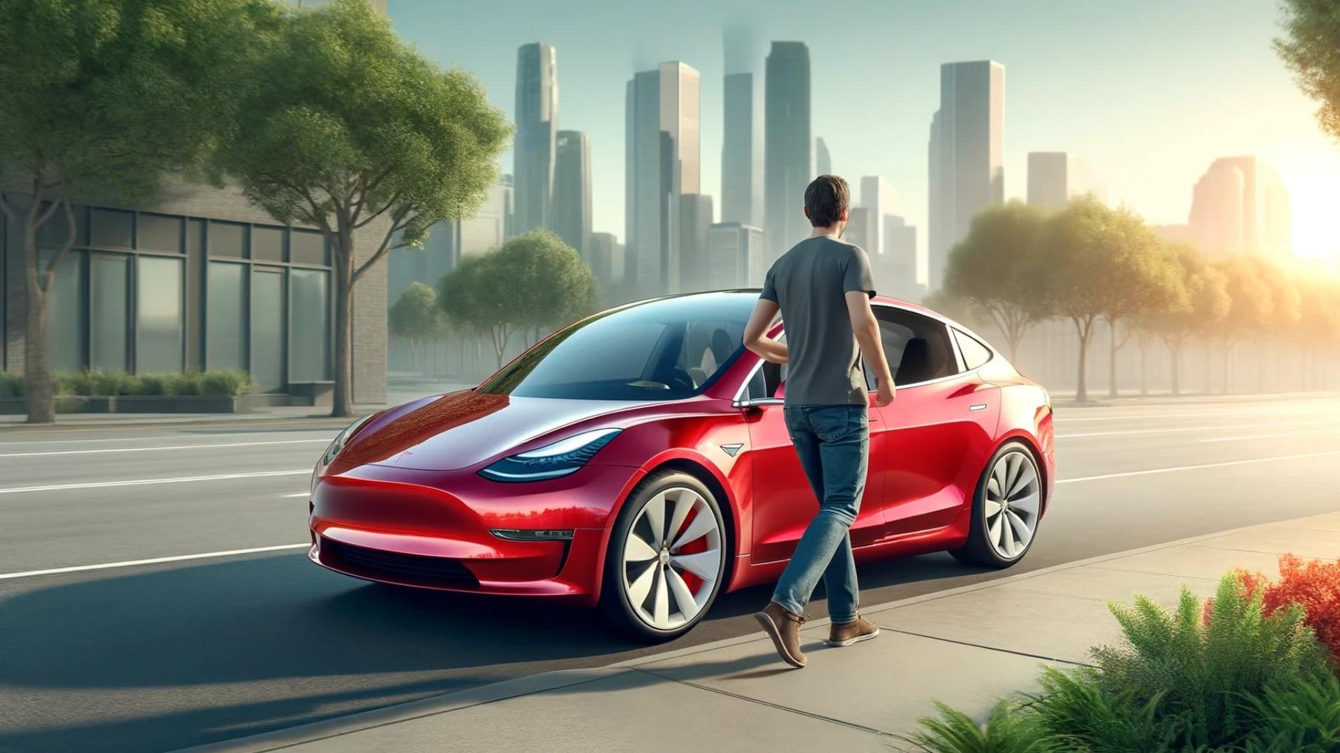 Tesla Model 2 concept malý levný elektromobil