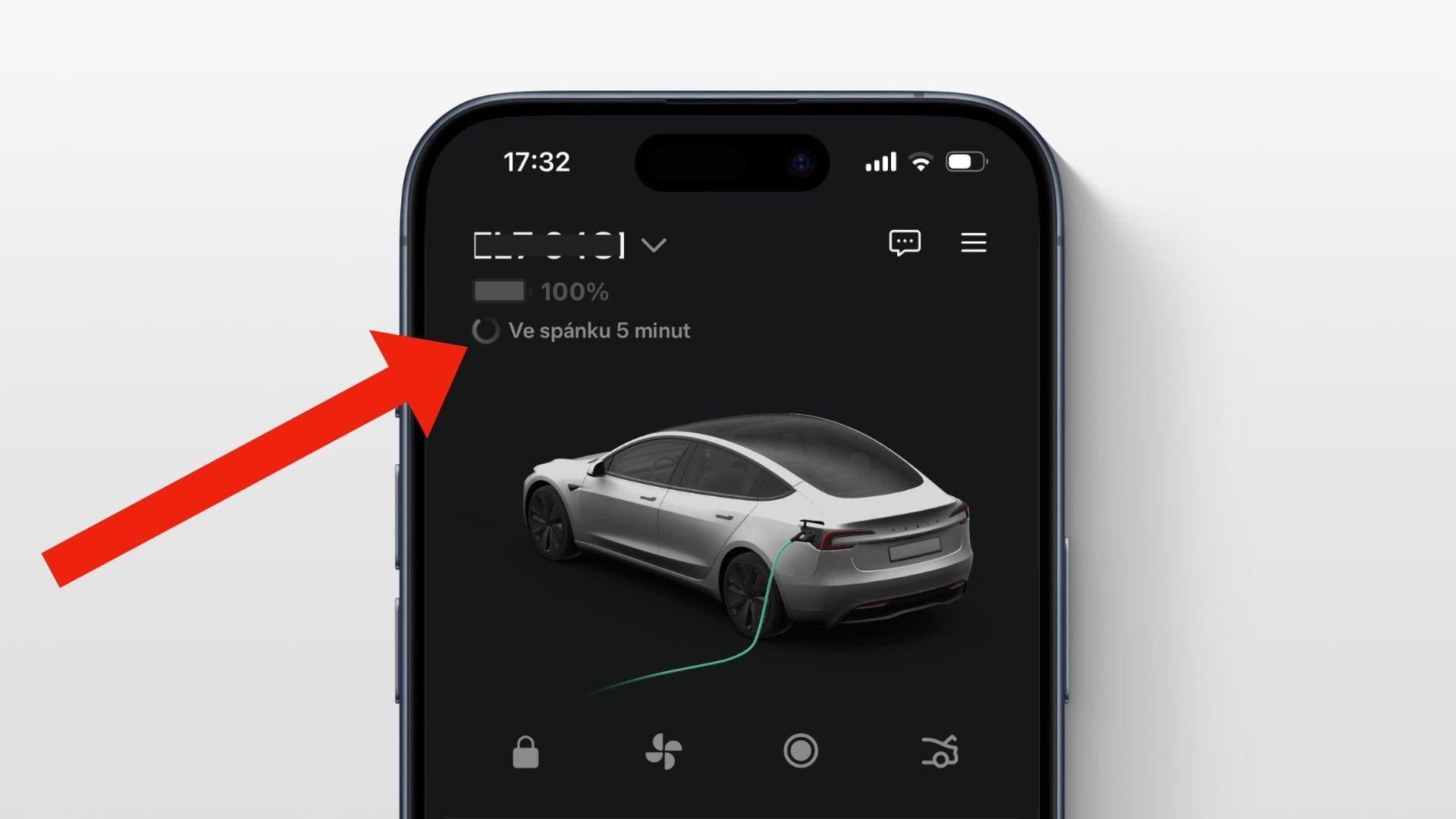 Tesla mobilní aplikace verze 4.35