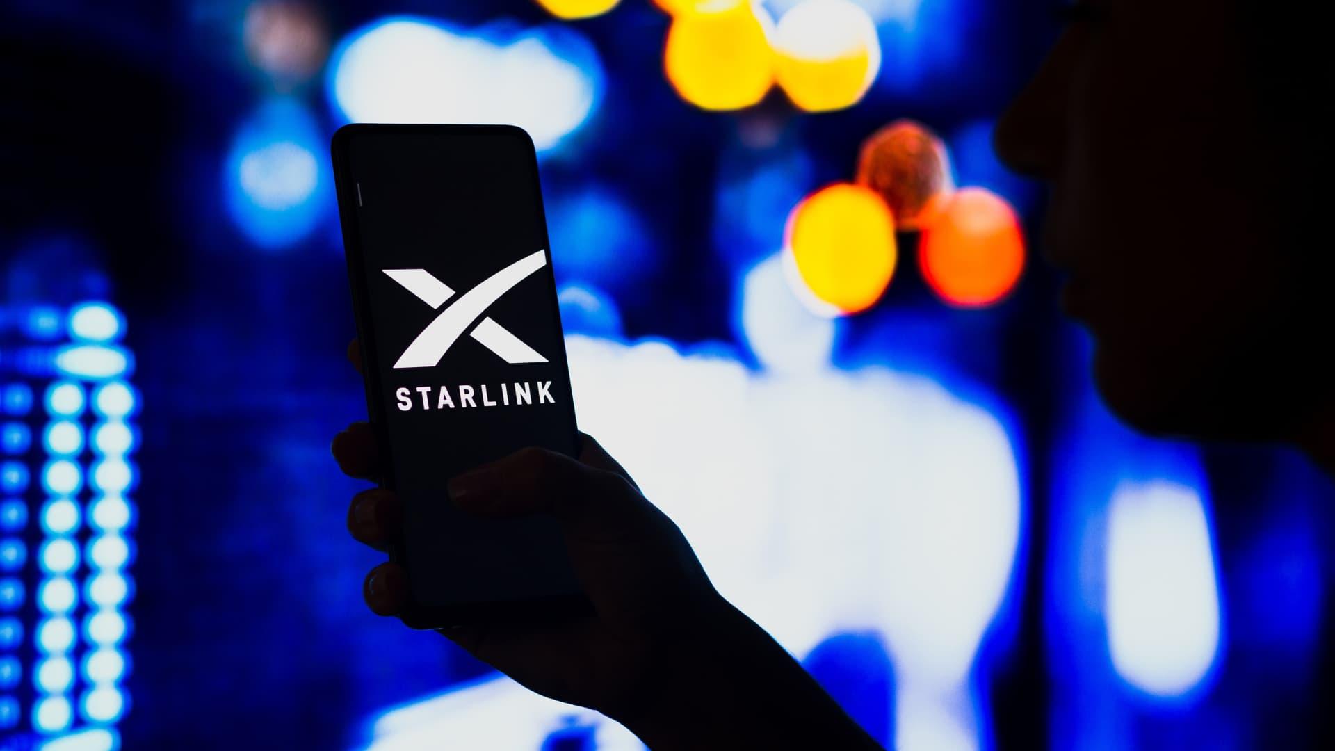 Starlink na telefonu