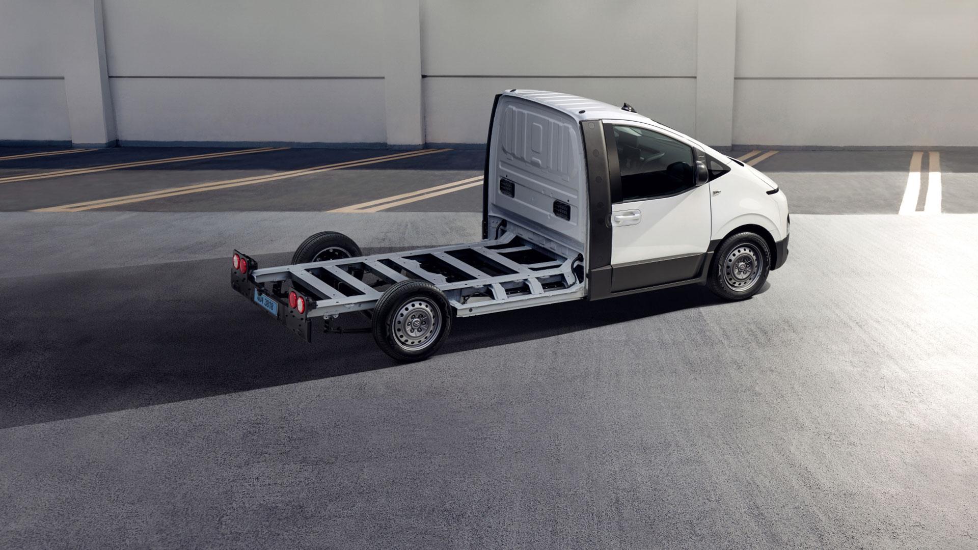 Hyundai ST1 Chassis Cab umožňuje přidat různé nástavby | foto: Hyundai Motor Group