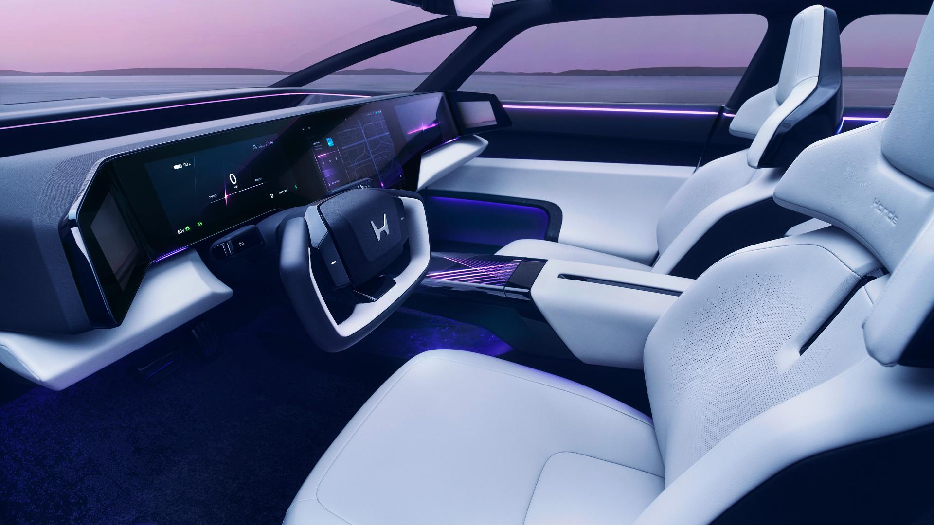 Futuristický interiér Hondy 0 SEDAN | foto: Honda