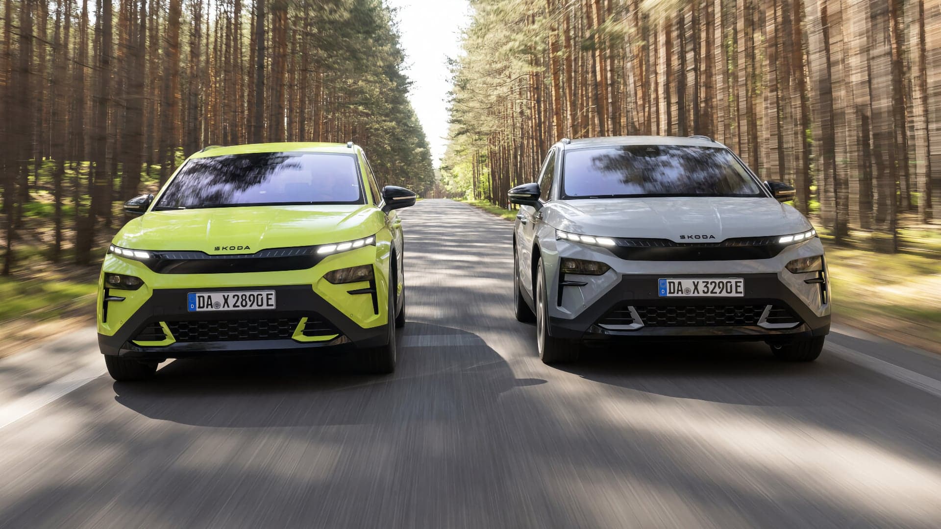 Škoda Elroq RS v zelené a šedé barvě | foto: Škoda Auto