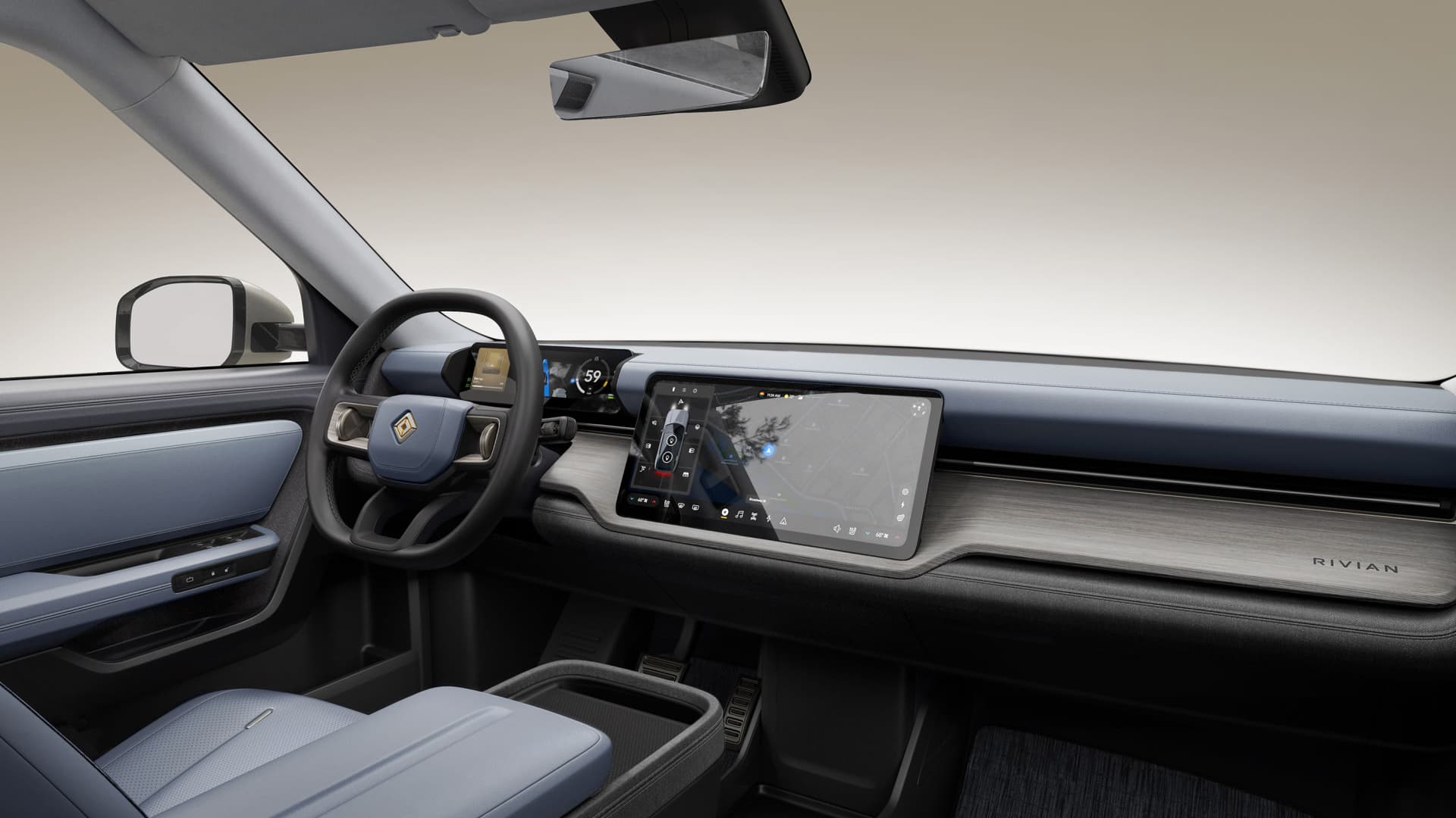 Rivian R2, interiér | Zdroj: Rivian