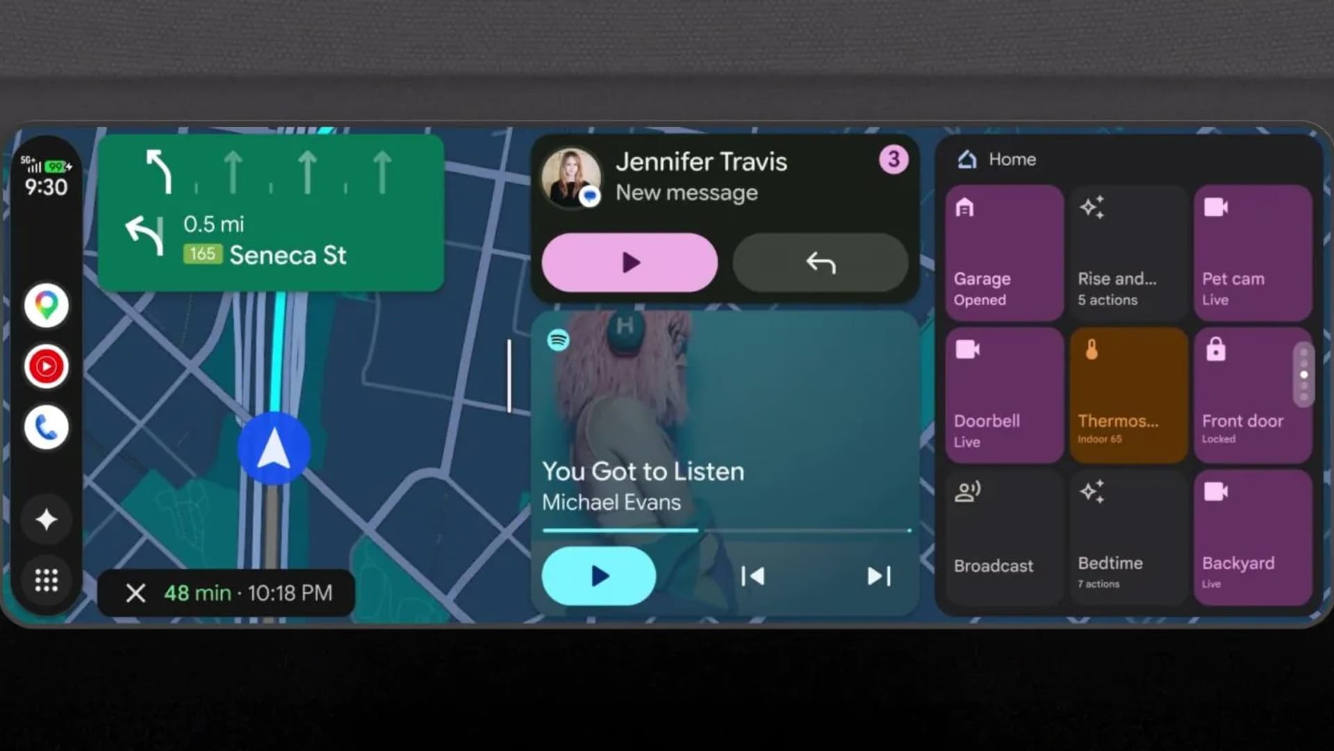 Android Auto dostává widgety | Zdroj: Google