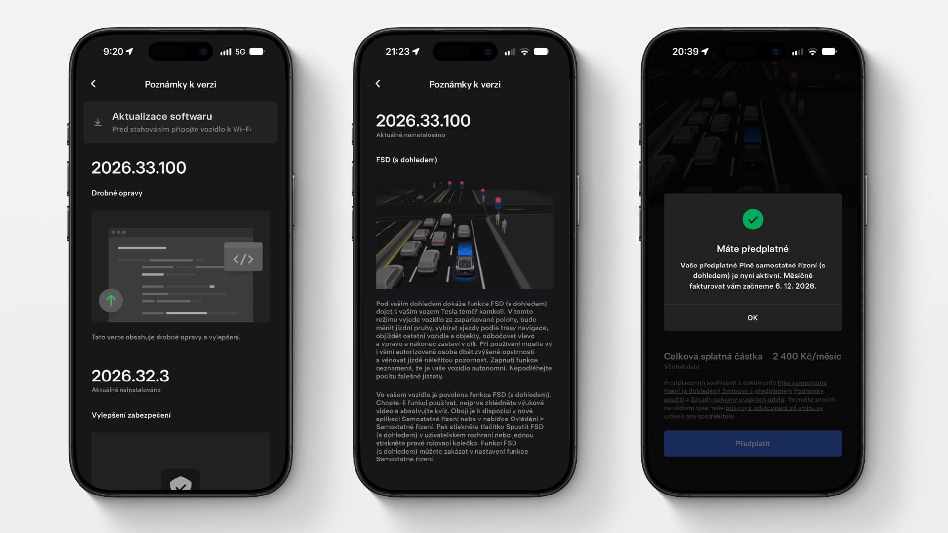 Předplatné Tesla FSD v Česku na 2 měsíce zdarma | Zdroj: Luboš Srb