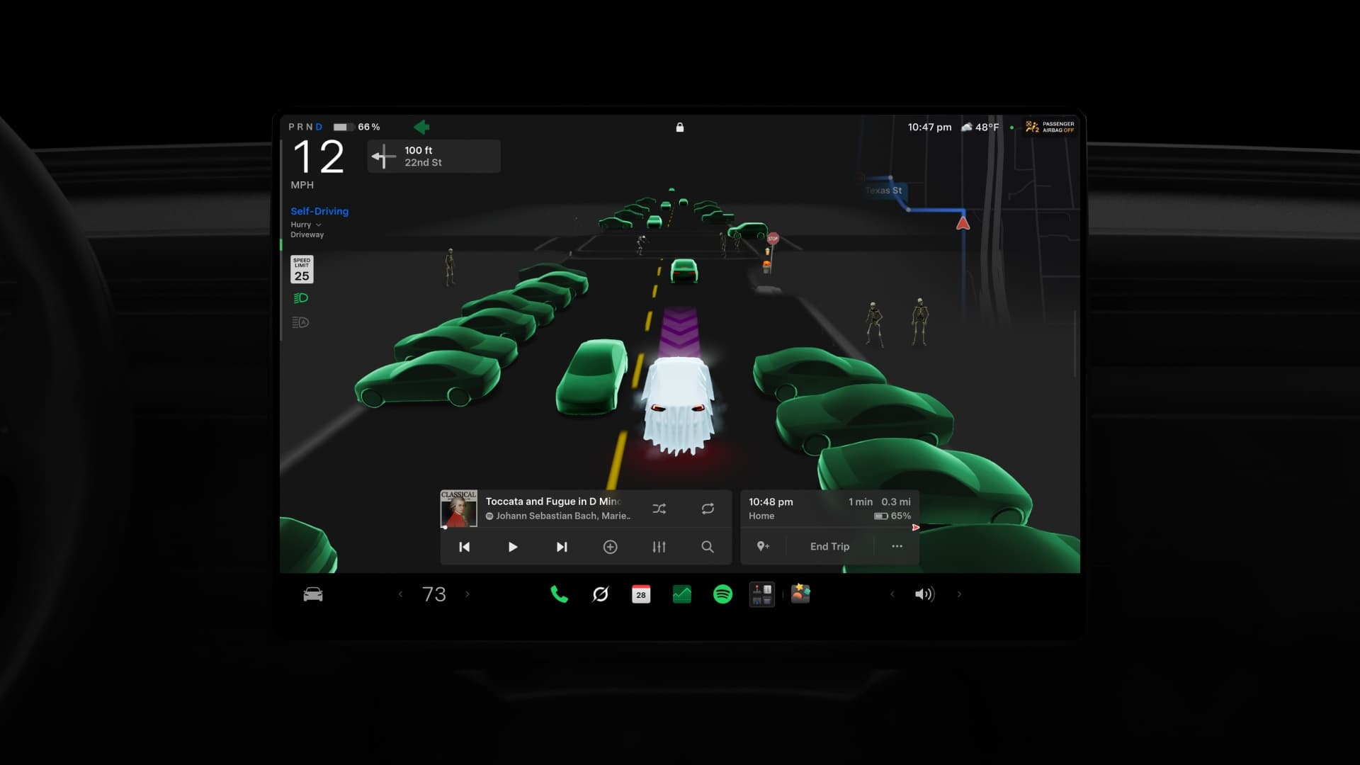 Halloweenský update Tesly | Zdroj: Tesla