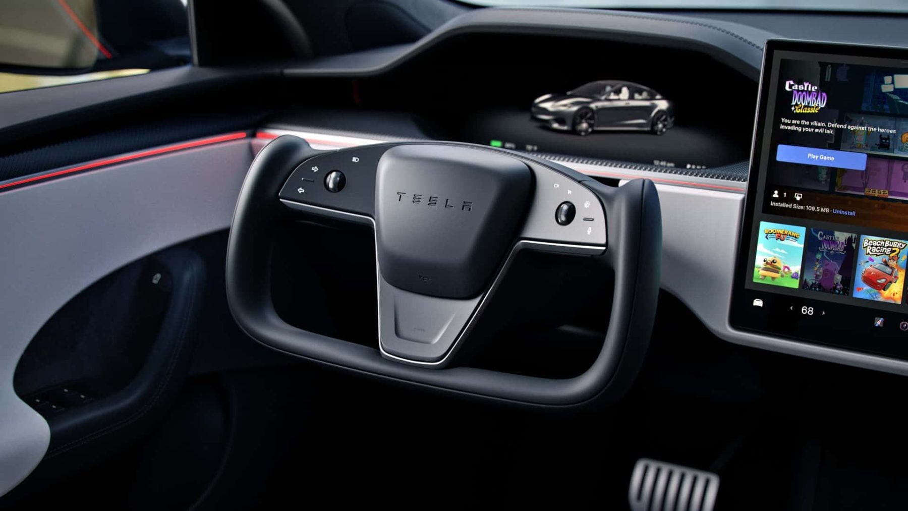 Volant ve voze Tesla Model S (2025) | foto: Tesla