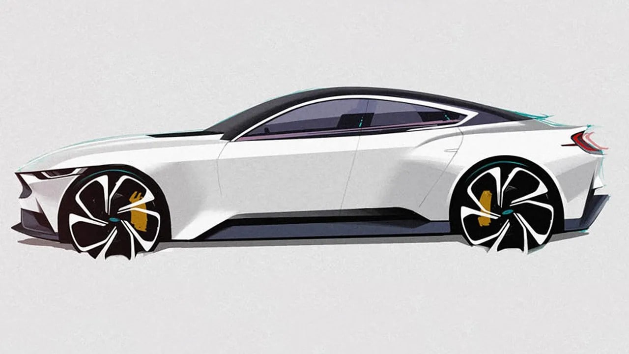Elektrický koncept čtyřdveřového sedanu Fordu | Zdroj: Ford