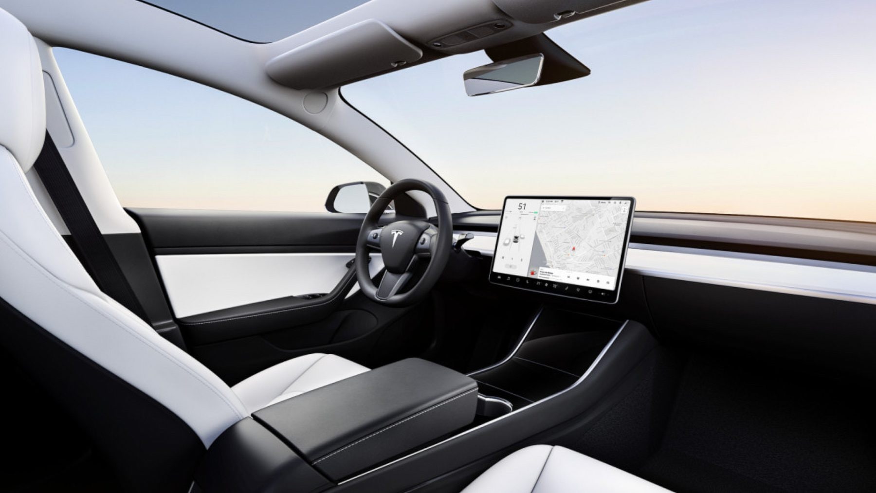 Tesla Model 3, interiér | Zdroj: Tesla