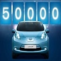 50 000 prodaných kusů elektrického vozidla Nissan Leaf