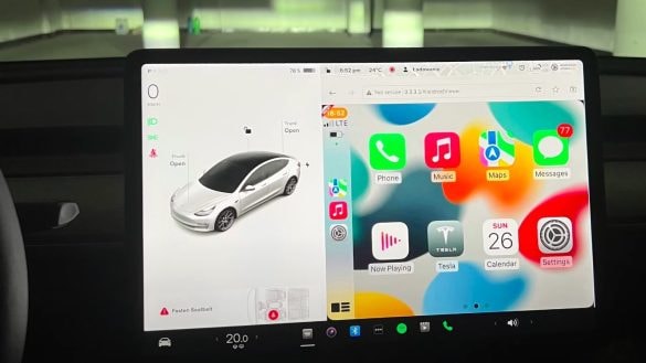 Apple CarPlay integrované do vozů Tesla je zase o krok blíž. Kdy vyjde?