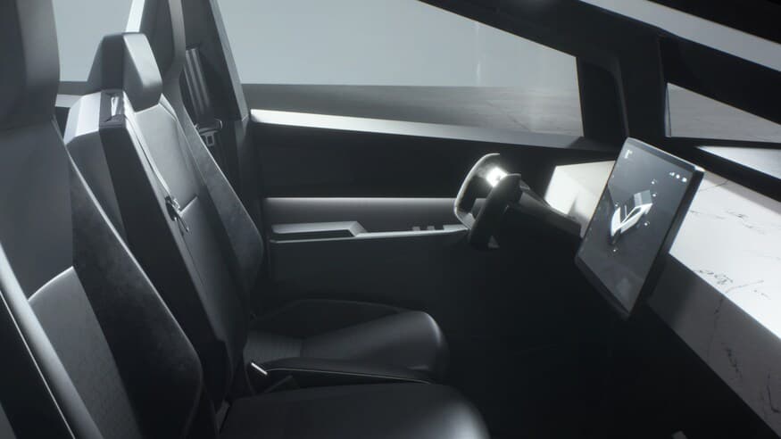 Tesla Cybertruck, interiér