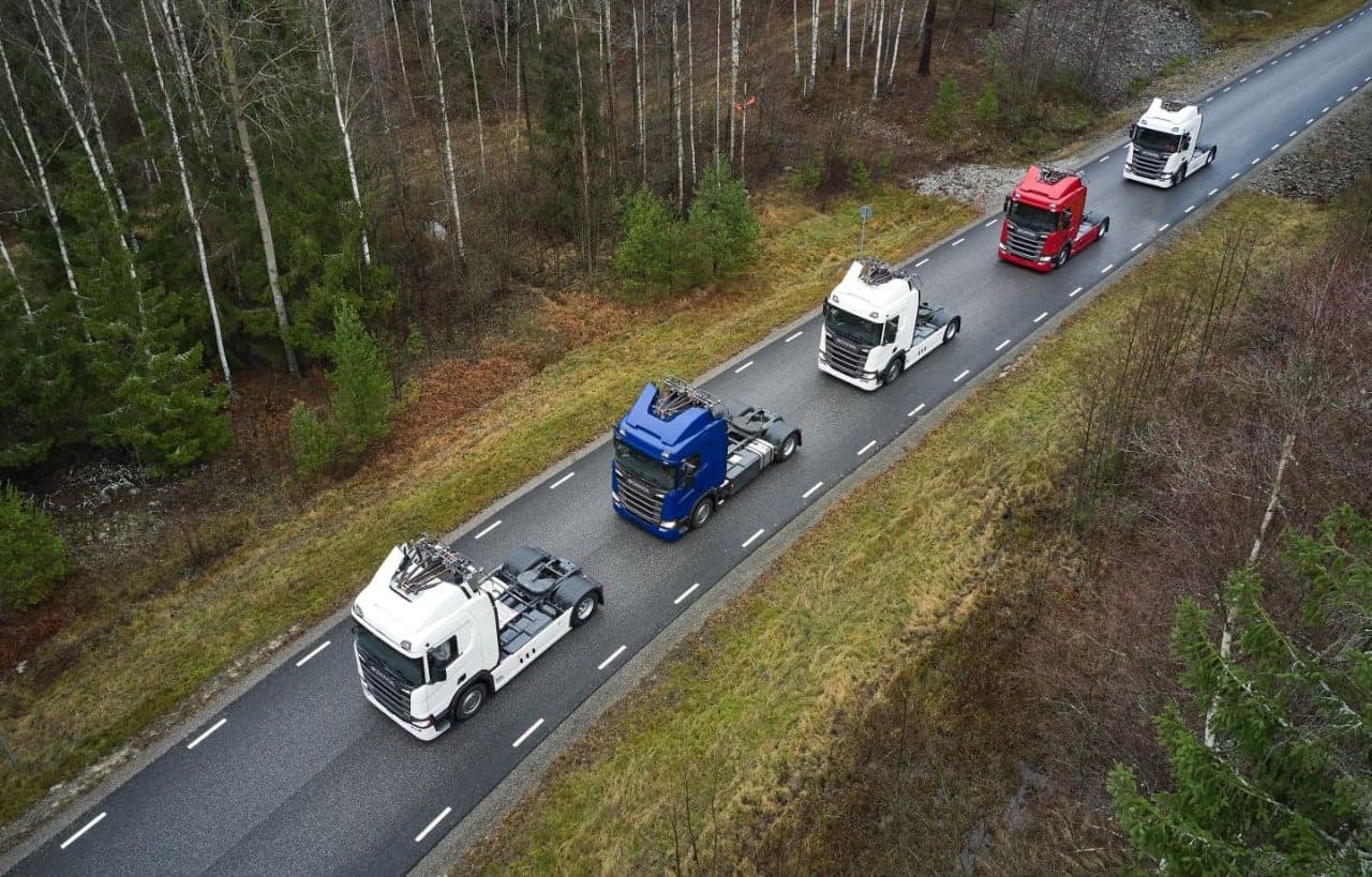 Scania, elektrifikované silnice v Německu