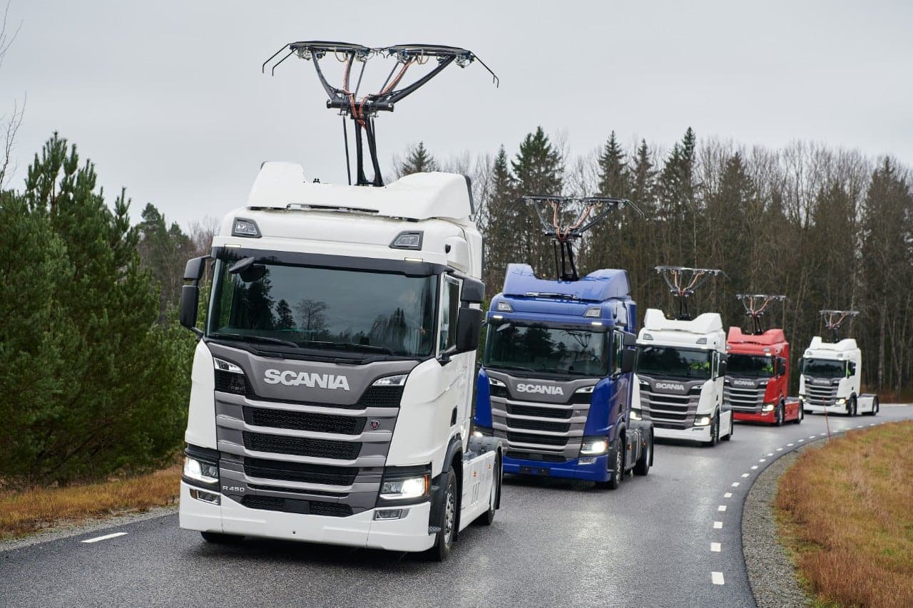 Scania, elektrifikované silnice v Německu