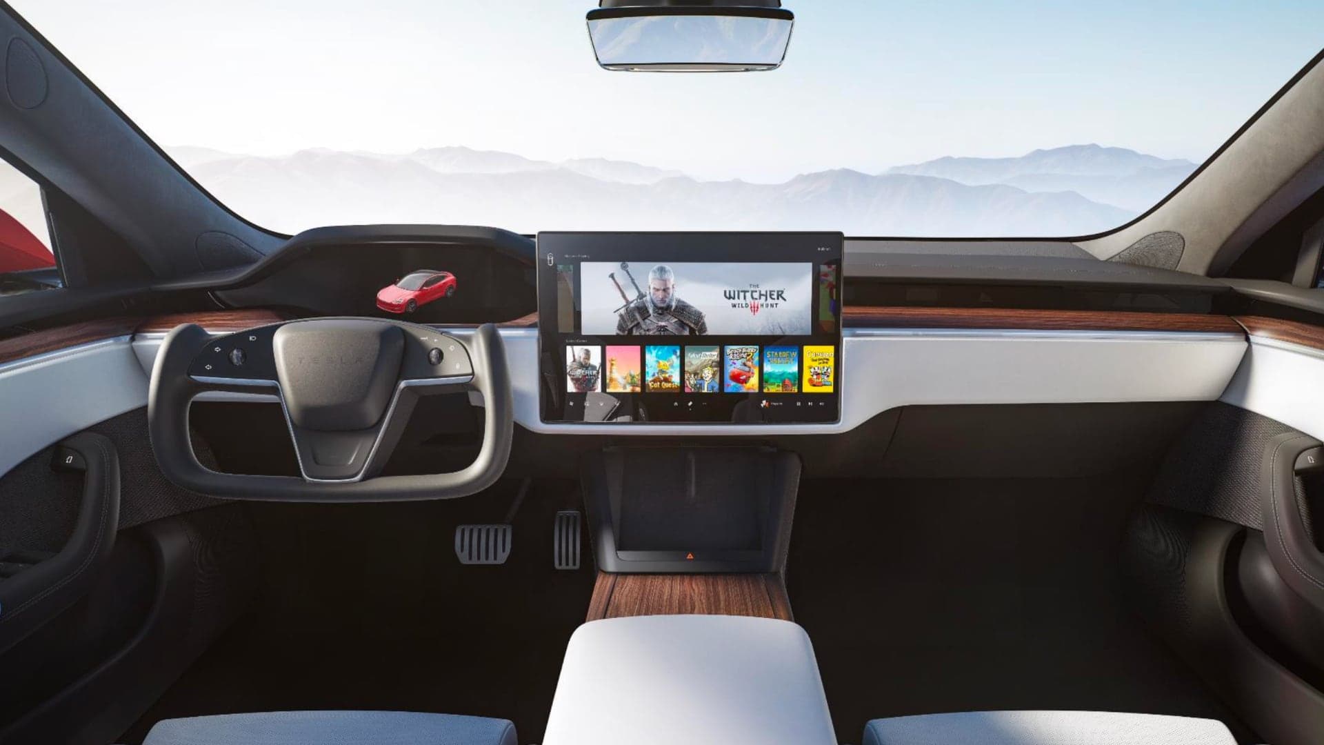 Pomocí vzdálených aktualizací může Tesla přidávat napříklda nové hry